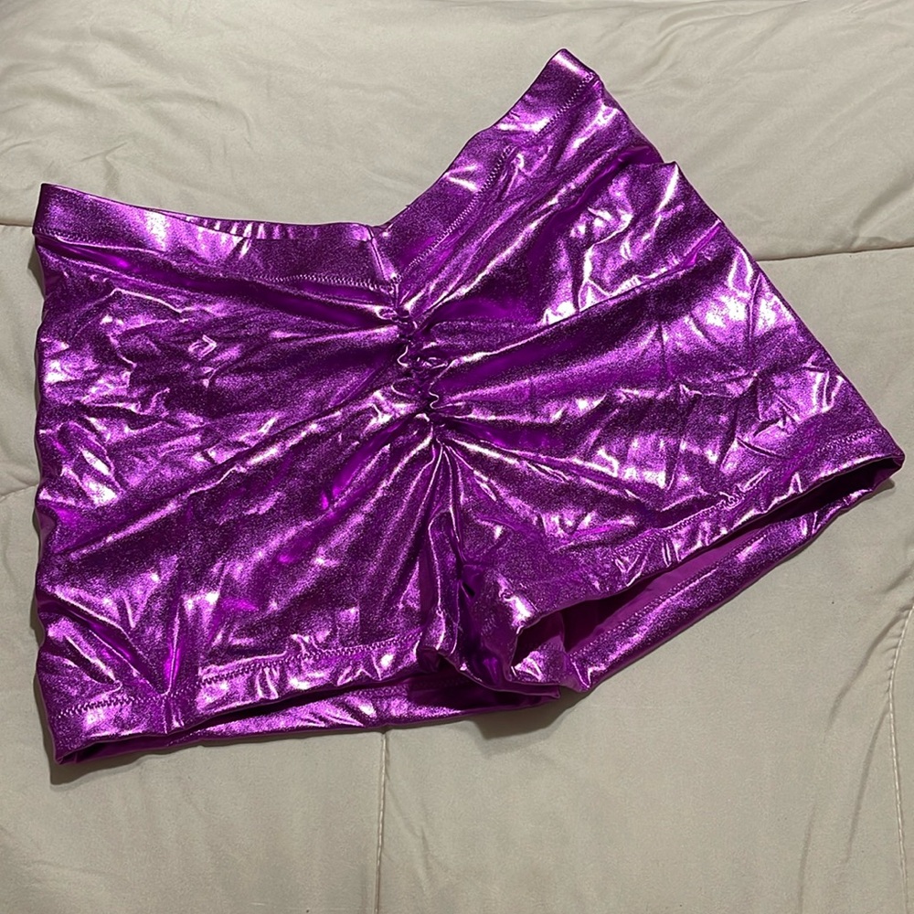 Skims Metallic Swim V-Waist Short